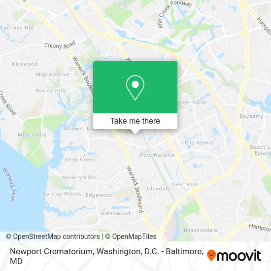 Newport Crematorium map