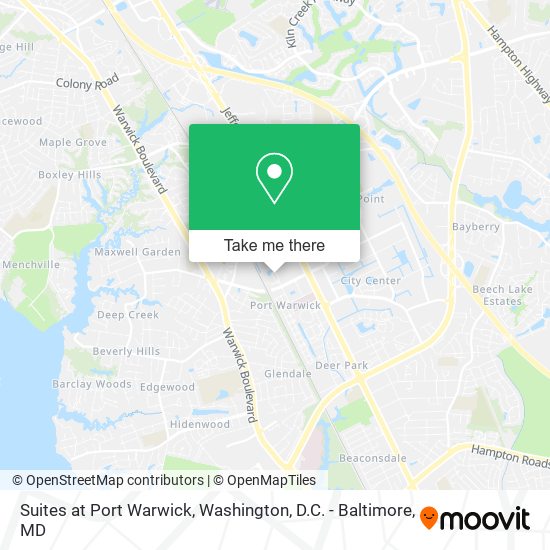 Suites at Port Warwick map
