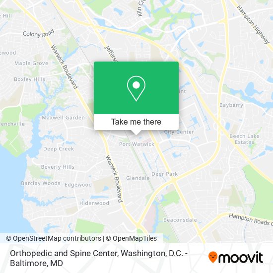 Mapa de Orthopedic and Spine Center