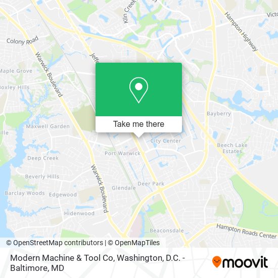 Mapa de Modern Machine & Tool Co