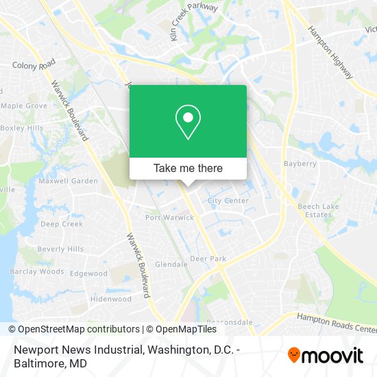 Newport News Industrial map