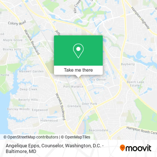 Angelique Epps, Counselor map