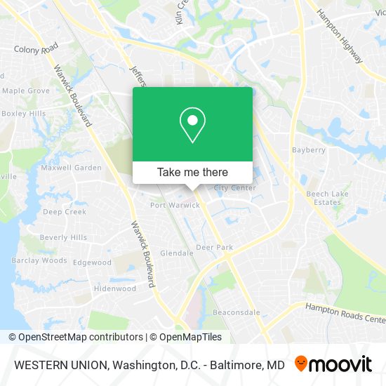 WESTERN UNION map