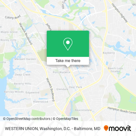 WESTERN UNION map