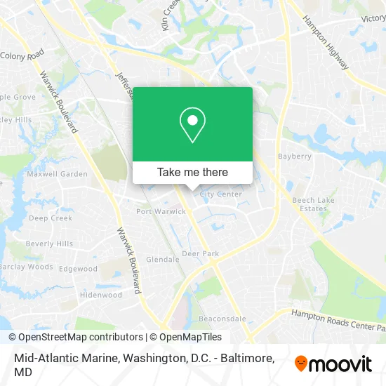 Mid-Atlantic Marine map