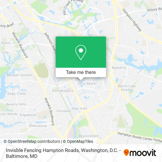 Invisble Fencing Hampton Roads map