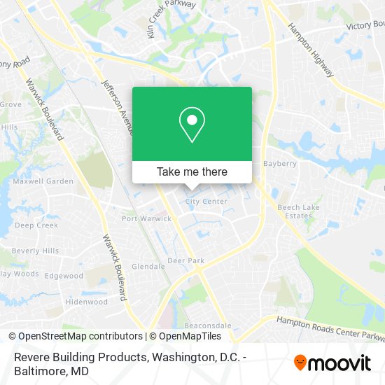 Mapa de Revere Building Products