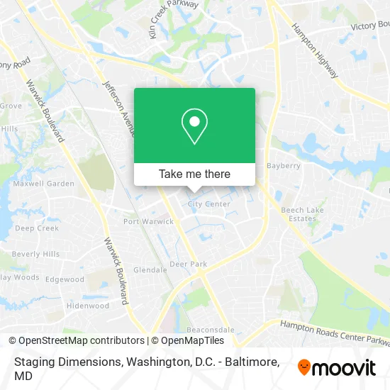 Staging Dimensions map