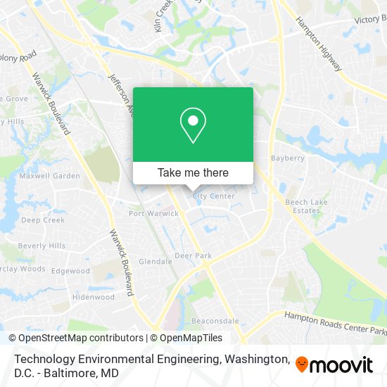 Technology Environmental Engineering map