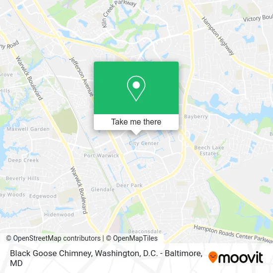 Black Goose Chimney map