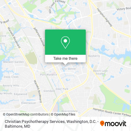 Christian Psychotherapy Services map