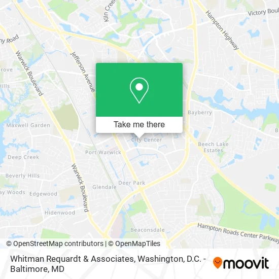 Whitman Requardt & Associates map