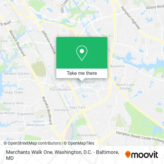Merchants Walk One map