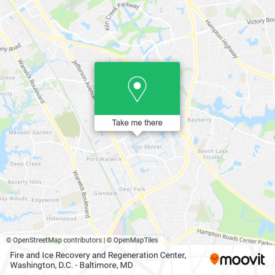 Fire and Ice Recovery and Regeneration Center map