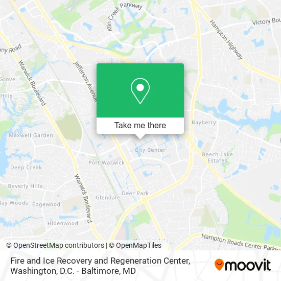 Fire and Ice Recovery and Regeneration Center map