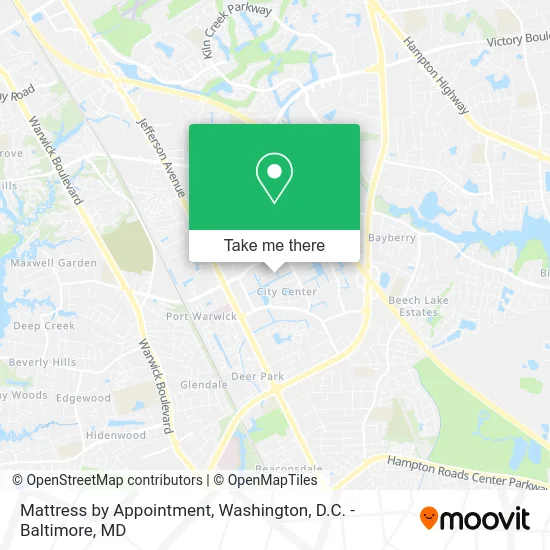 Mattress by Appointment map