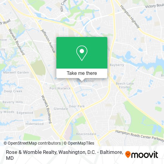 Rose & Womble Realty map
