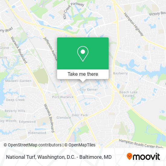 Mapa de National Turf