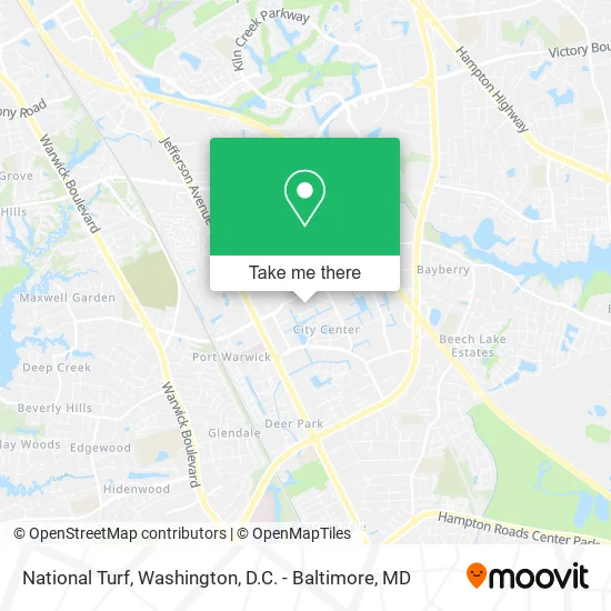 National Turf map