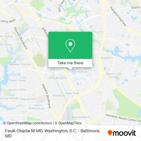 Faulk Charlie M MD map