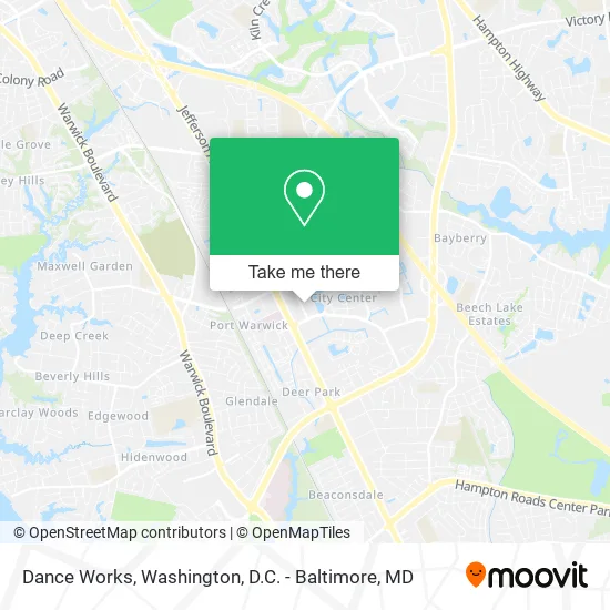 Dance Works map