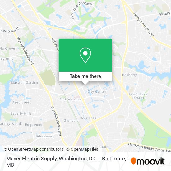 Mayer Electric Supply map