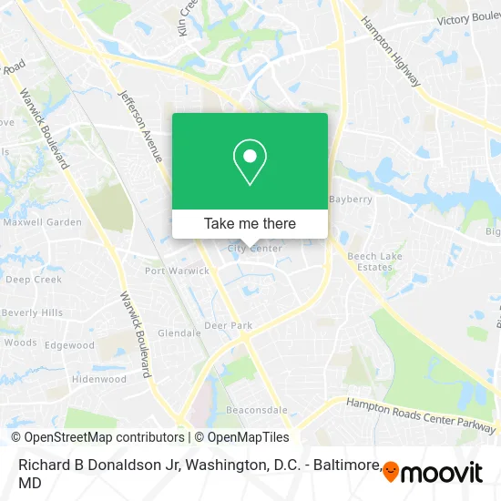 Richard B Donaldson Jr map