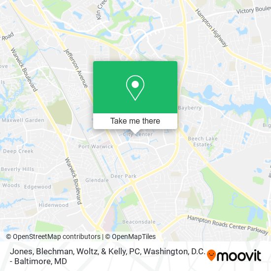 Jones, Blechman, Woltz, & Kelly, PC map
