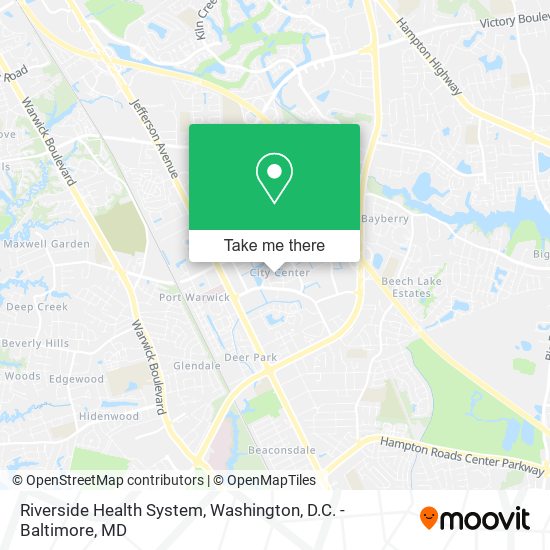 Riverside Health System map