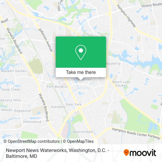 Newport News Waterworks map