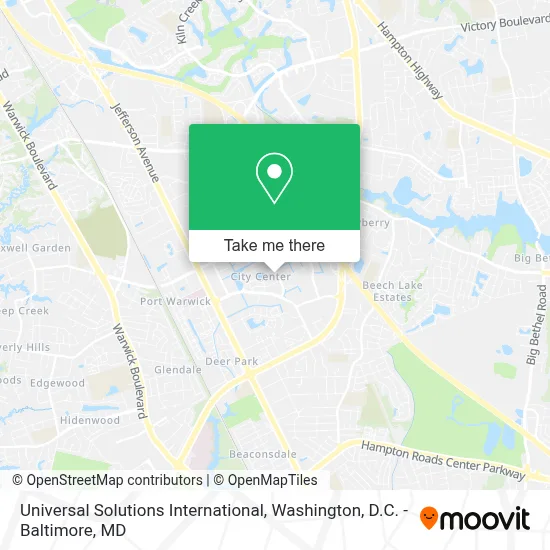 Universal Solutions International map