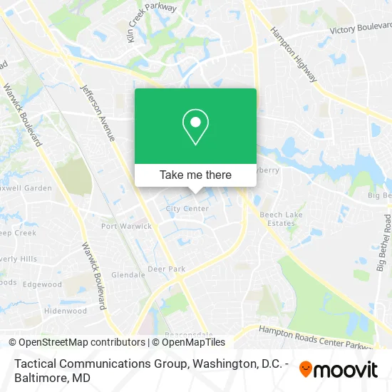 Tactical Communications Group map