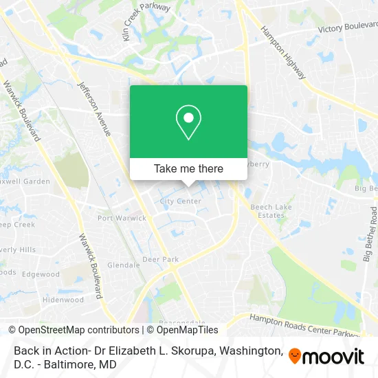 Back in Action- Dr Elizabeth L. Skorupa map