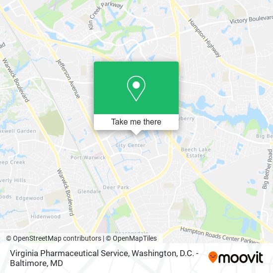Virginia Pharmaceutical Service map
