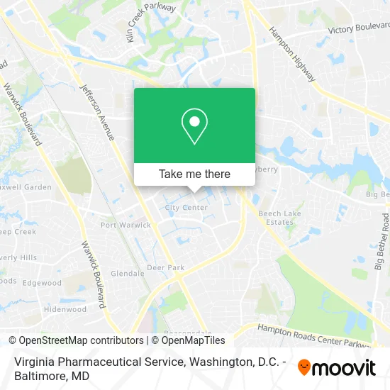 Virginia Pharmaceutical Service map