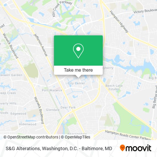 S&G Alterations map