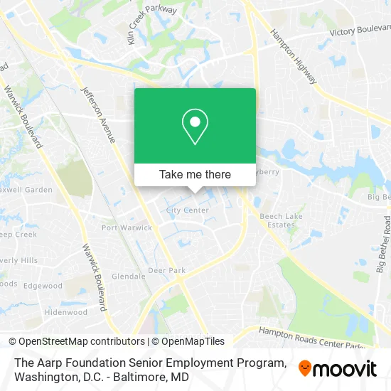 The Aarp Foundation Senior Employment Program map