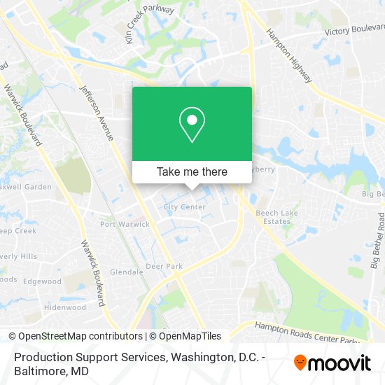Production Support Services map