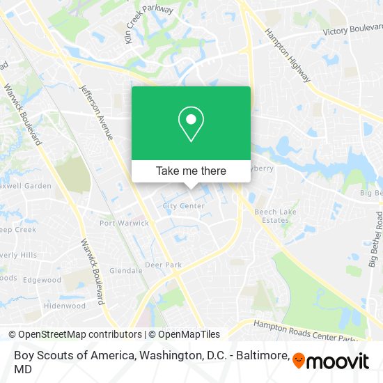Mapa de Boy Scouts of America
