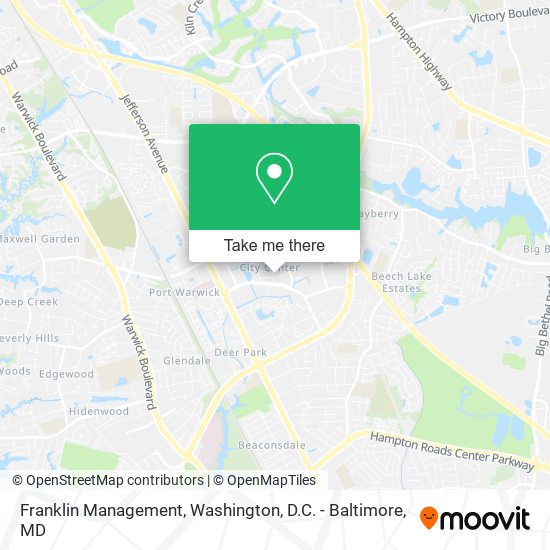 Franklin Management map