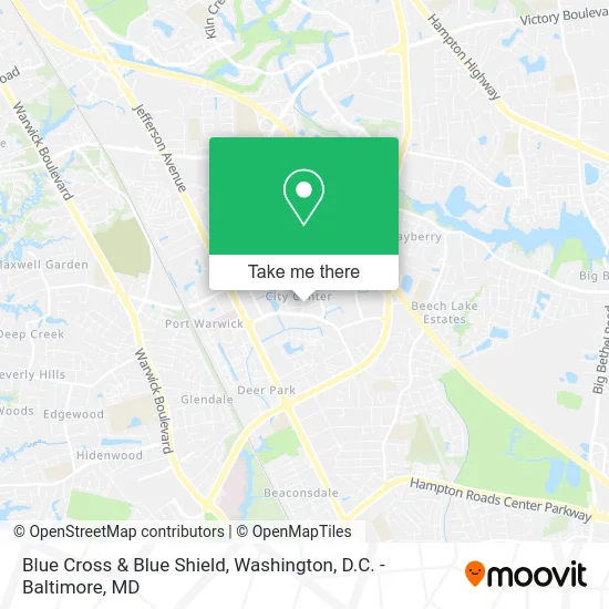 Blue Cross & Blue Shield map