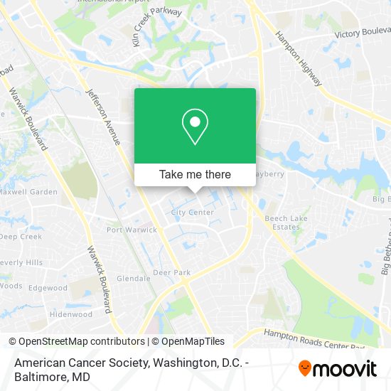American Cancer Society map