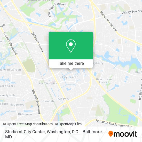 Studio at City Center map