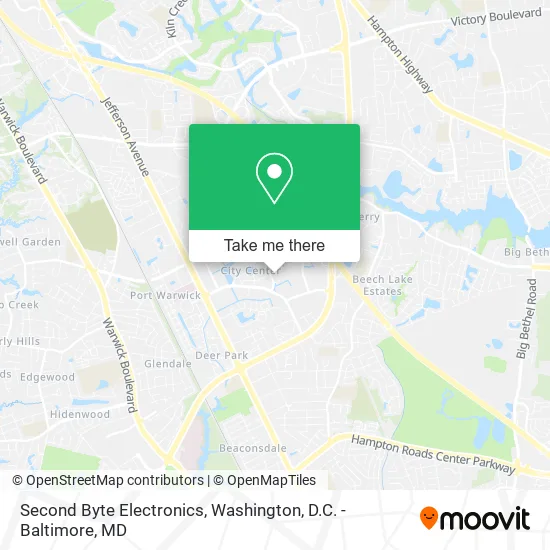 Second Byte Electronics map