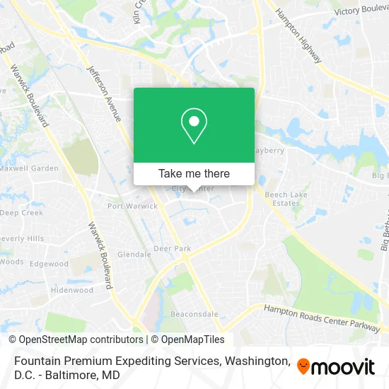 Fountain Premium Expediting Services map