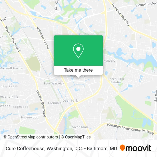 Cure Coffeehouse map