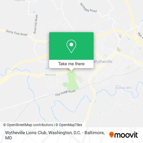 Wytheville Lions Club map