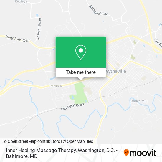 Inner Healing Massage Therapy map