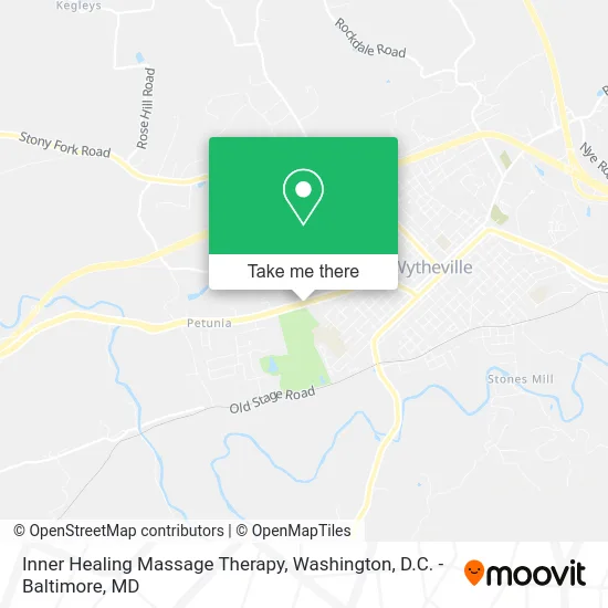 Inner Healing Massage Therapy map