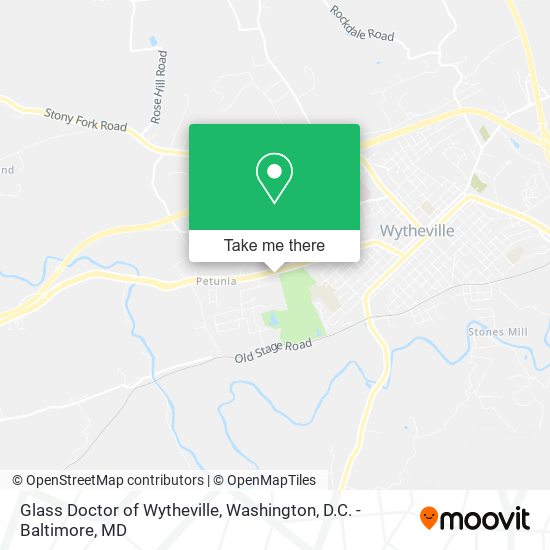 Mapa de Glass Doctor of Wytheville